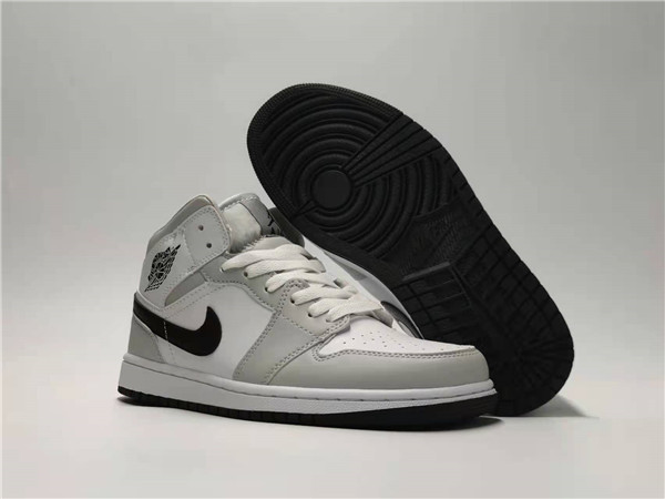 Men's Running Weapon Air Jordan 1 Grey/White Shoes 0231 Men's Running Weapon Air Jordan 1 Grey/White Shoes 0231
